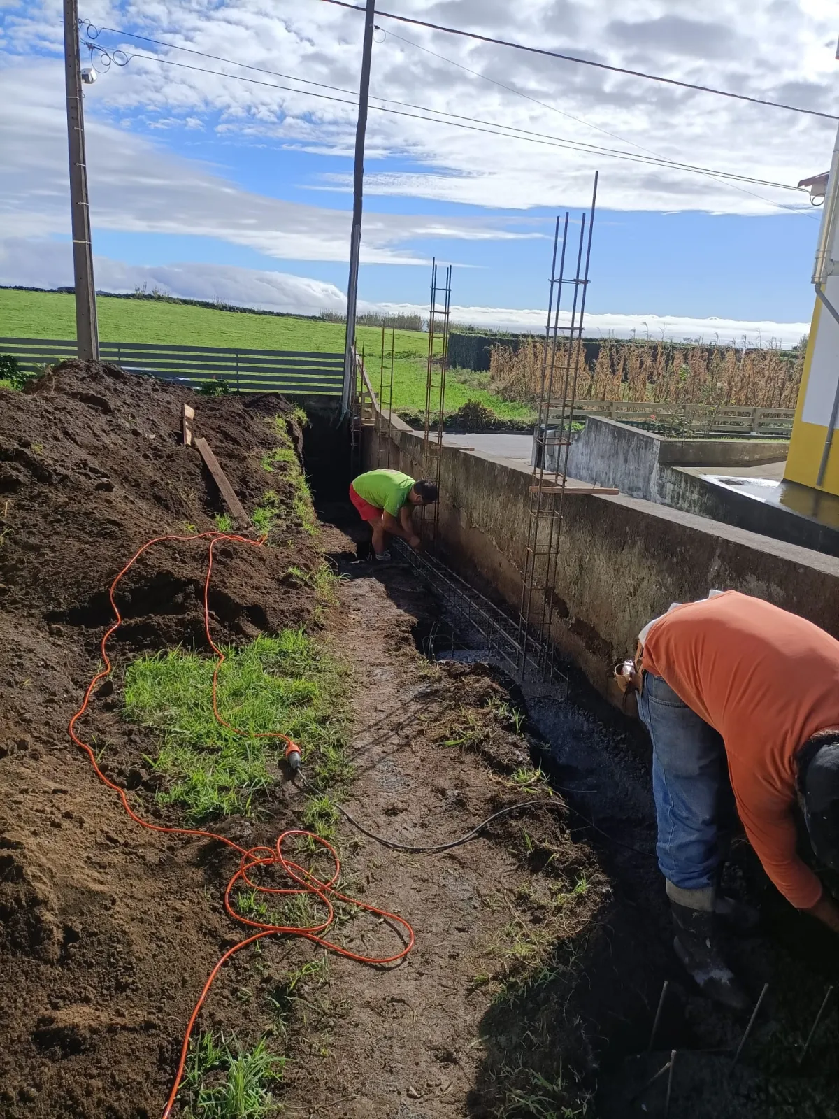 Obra realizada pela WV Construção no Faial, Açores