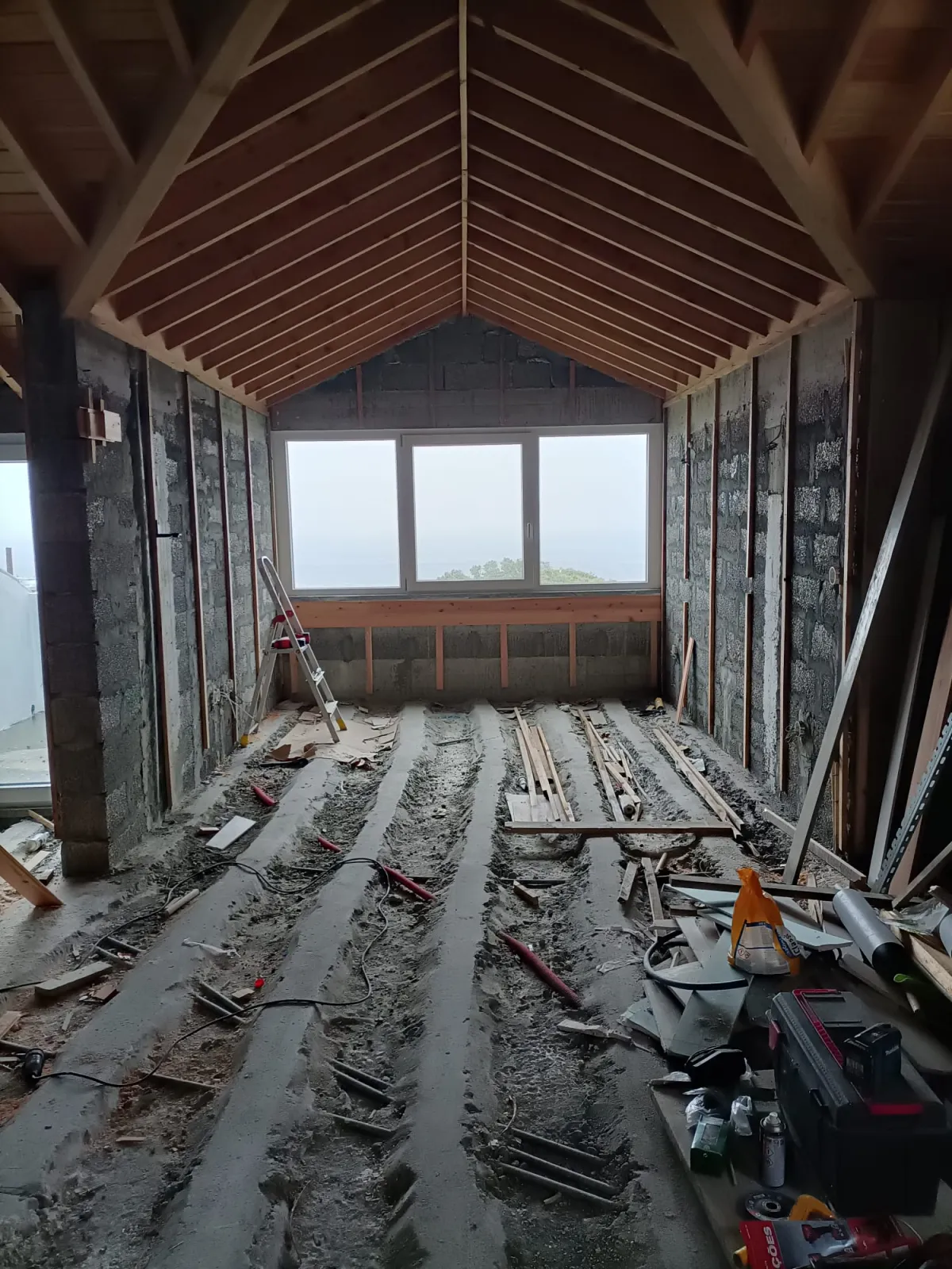 Obra realizada pela WV Construção no Faial, Açores
