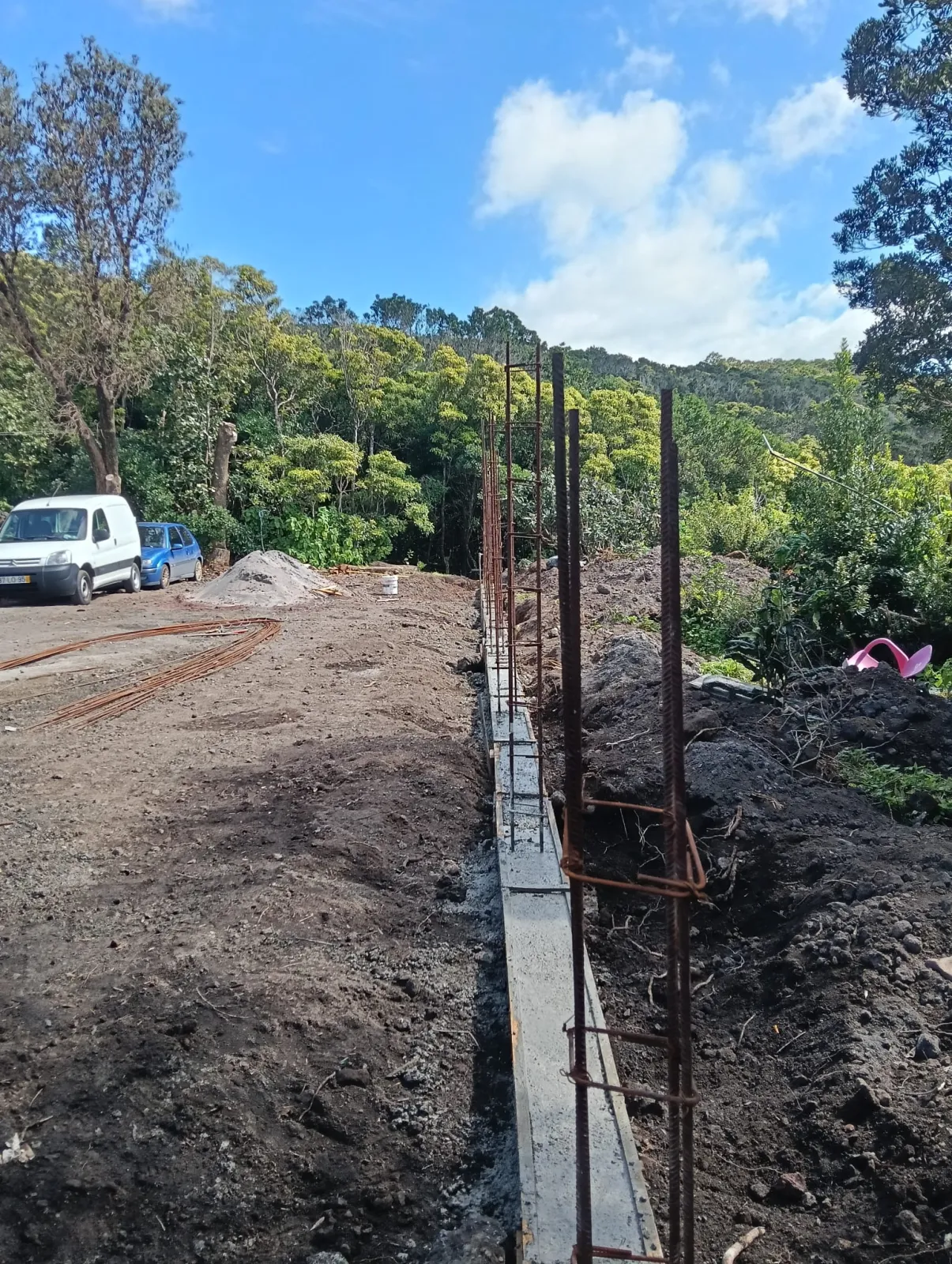 Obra realizada pela WV Construção no Faial, Açores